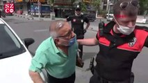 Sultangazi'de izin kağıdı kontrol edilen vatandaş polisin üzerine yürüdü