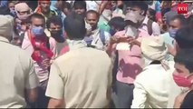 Labourers clash with police in Yamunanagar, block highway, face lathi-charge