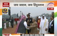 President Pranab Mukherjee arrives with Chief Guest Abu Dhabi Crown Prince to 68th Republic Day