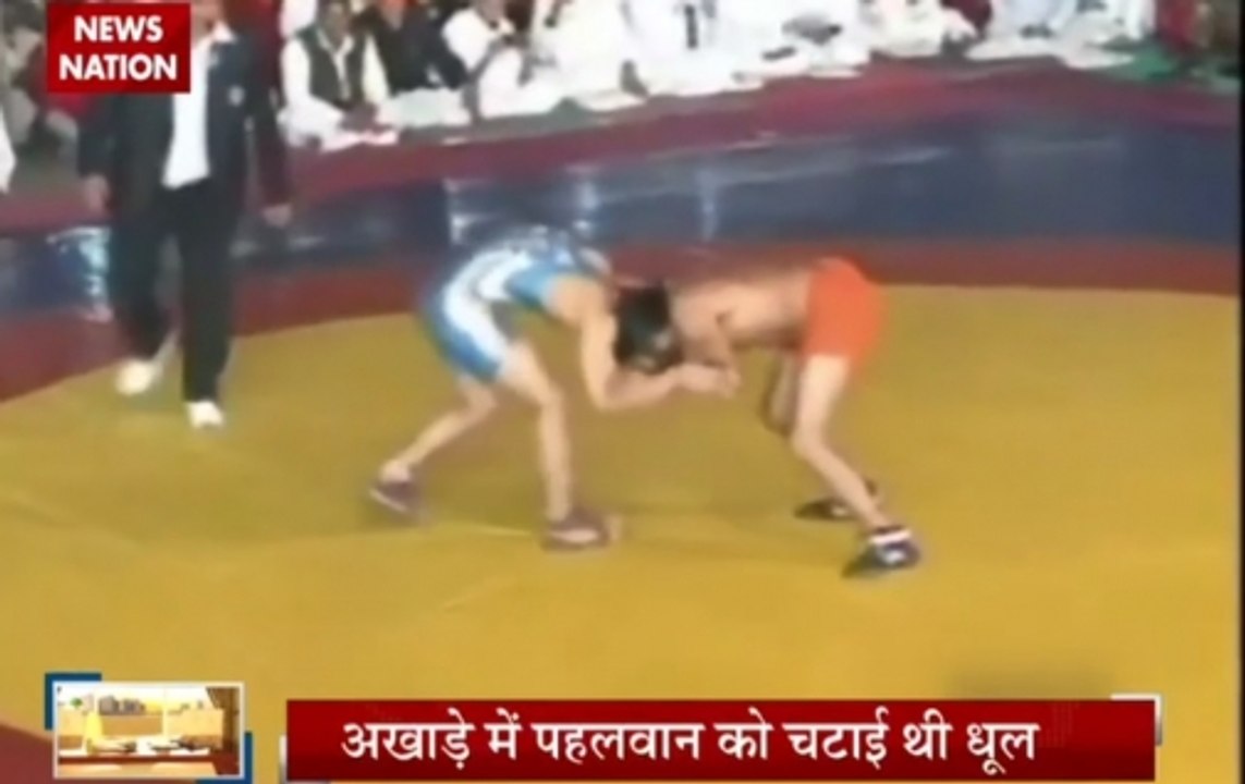 Baba Ramdev defeats Olympic silver medallist in wrestling bout