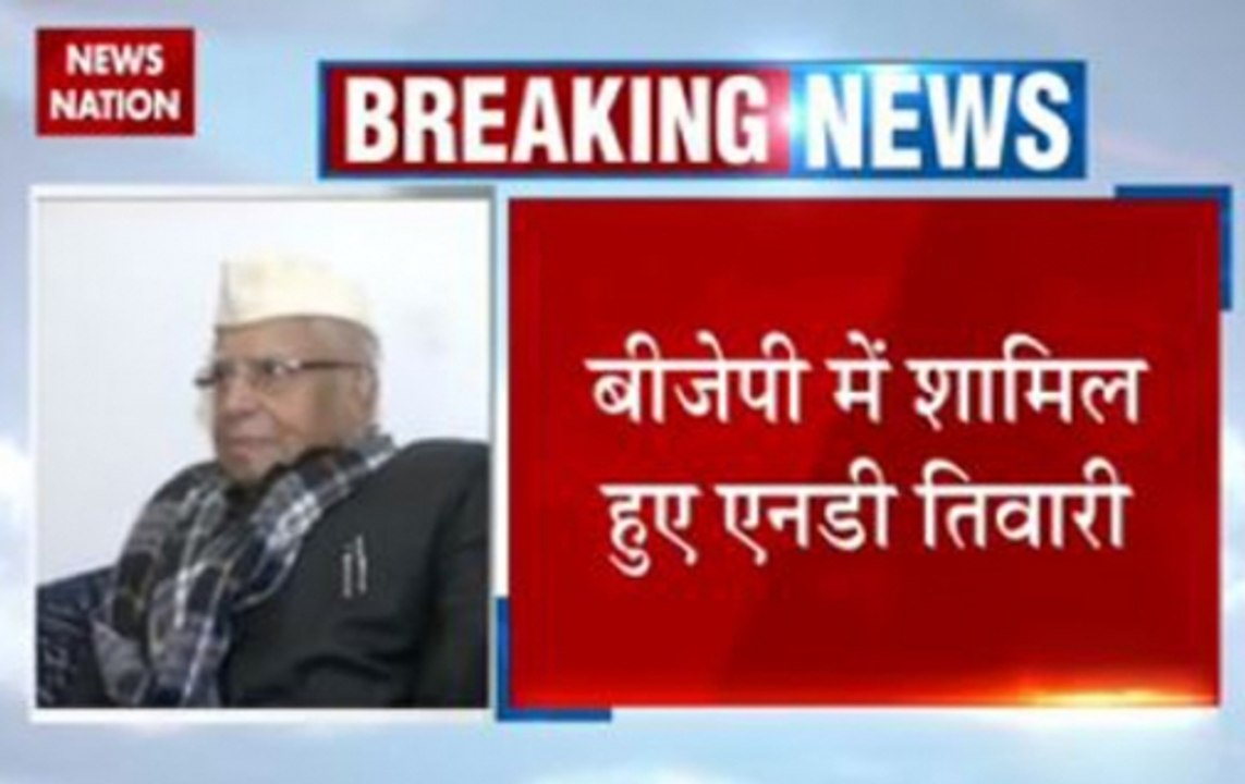Former Uttarakhan Chief Minister ND Tiwari joins BJP