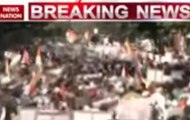 Congress protesting at RBI offices against anti-demonetisation move