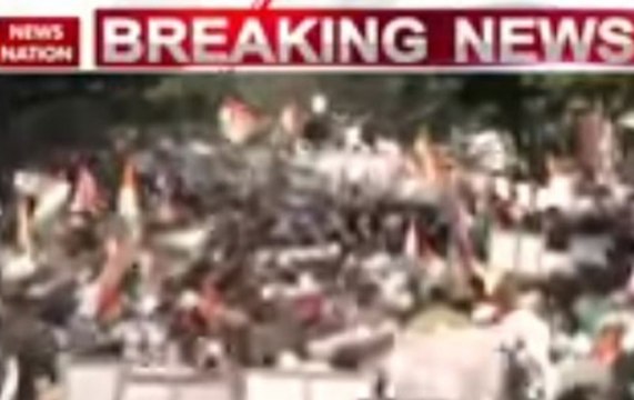 Congress protesting at RBI offices against anti-demonetisation move