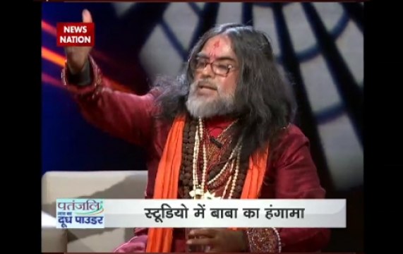 Swami Om indulges in scuffle with panel members on the show