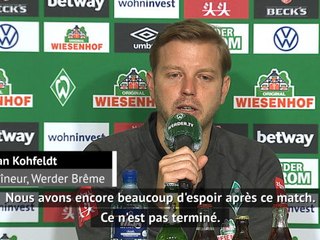 26e j. - Kohfeldt : "Nous avons encore beaucoup d'espoir"