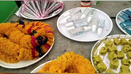 बरातियों का स्वागत सेनेटाइजर से, सोशल डिस्टन्सिंग में विवाह हुआ सम्पन्न