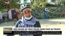 Coronavirus - De nombreuses personnes s’inscrivent à des cours de vélo pour faire face au trafic parisien et se déplacer en toute sécurité - VIDEO