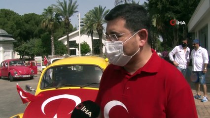 Kepez’de 19 Mayıs, klasik araç konvoyuyla kutlandı