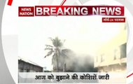 Four firefighters injured while dousing massive blaze at chemical factory near Kolkata airport