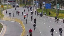 Toronto turns major road over to pedestrians and cyclists to enable social distancing