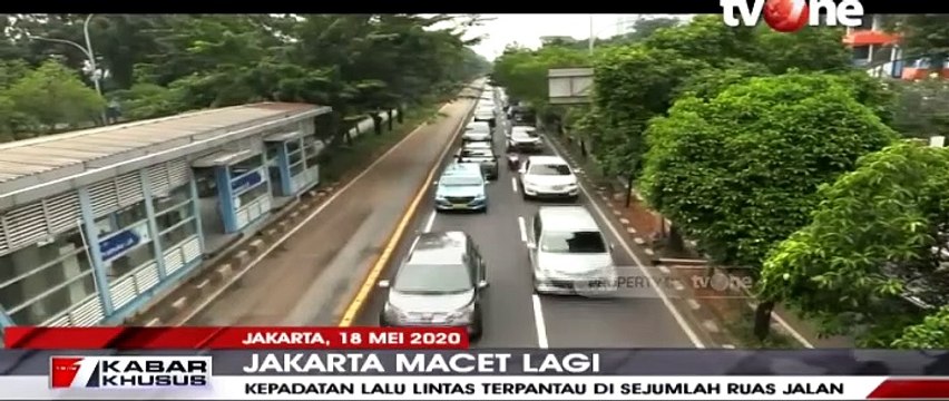 Sepekan Jelang Lebaran, Jakarta Macet Lagi Meski Masih PSBB