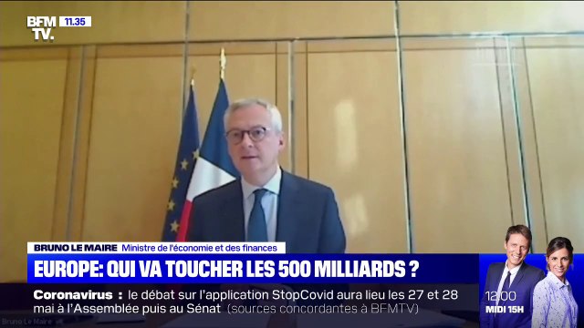 Bruno Le Maire estime que le plan de relance européen de 500 milliards est un geste de solidarité politique