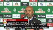 Contrasting emotions for Bremen and Leverkusen bosses after 4-1 scoreline