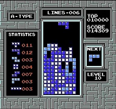 Tetris (USA) SNES Gravity - A-Type Playthrough #2