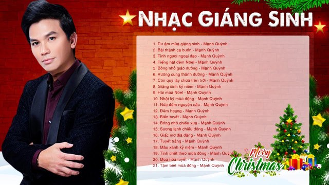 Nhạc Giáng Sinh Xưa MẠNH QUỲNH - Liên khúc Dư Âm Mùa Giáng Sinh, Bài Thánh Ca Buồn Đón NOEL 2020