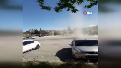 Adıyaman’da toz hortumu oluştu