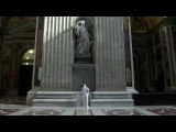 Vatican workers scrub-down St. Peter's Basilica