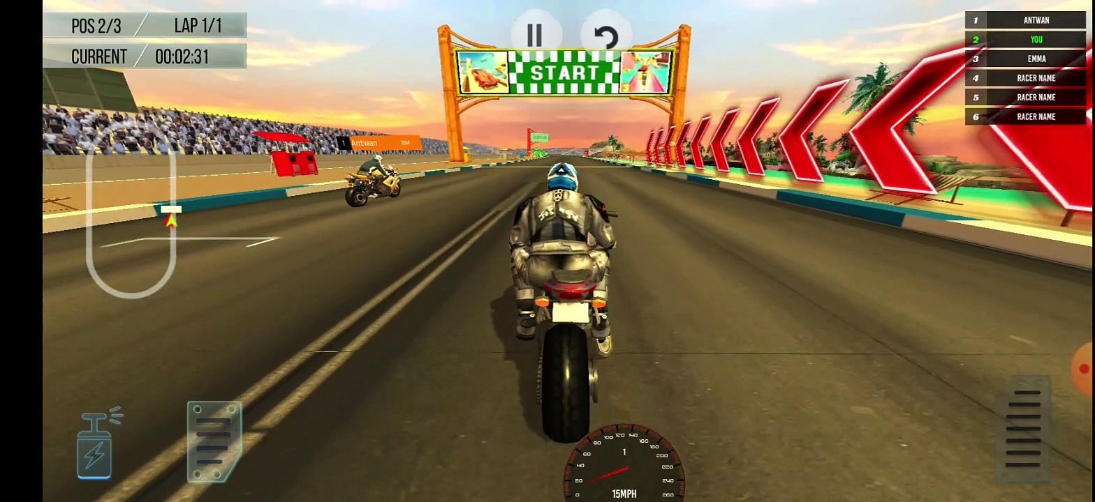 Crazy bike race