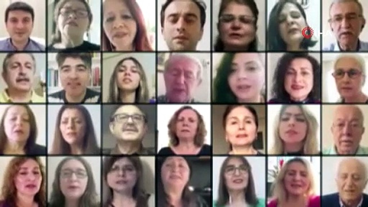 Türk Sanat Müziği korosu çalışmalarını telekonferansla sürdürüyor