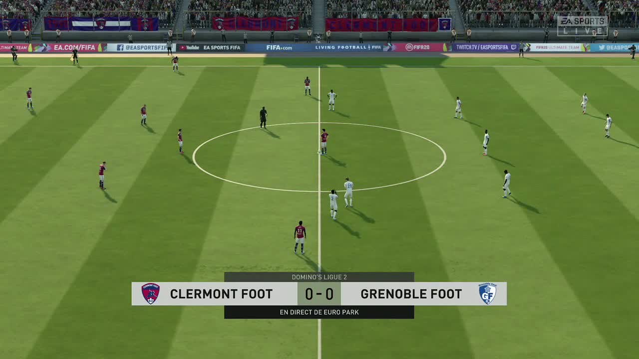 Clermont Foot 63 - Grenoble Foot 38 : notre simulation FIFA 20 (L2 - 35e journée)