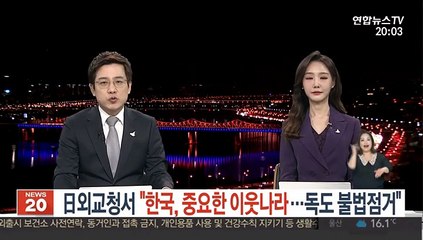 日 외교청서 "한국, 중요한 이웃나라…독도 불법점거"