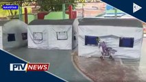 Modular tents, itinatayo para sa street dwellers sa Navotas City