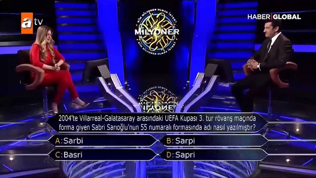 Kim Milyoner Olmak İster'de sosyal medyayı sallayan Sabri Sarıoğlu sorusu