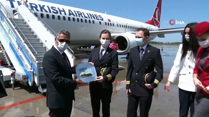 8 milyondan fazla kişinin bilet aldığı uçak Samsun'a indi