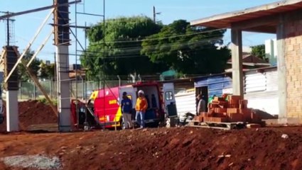 Acidente de trabalho: homem é atingido na cabeça por objeto no Melissa