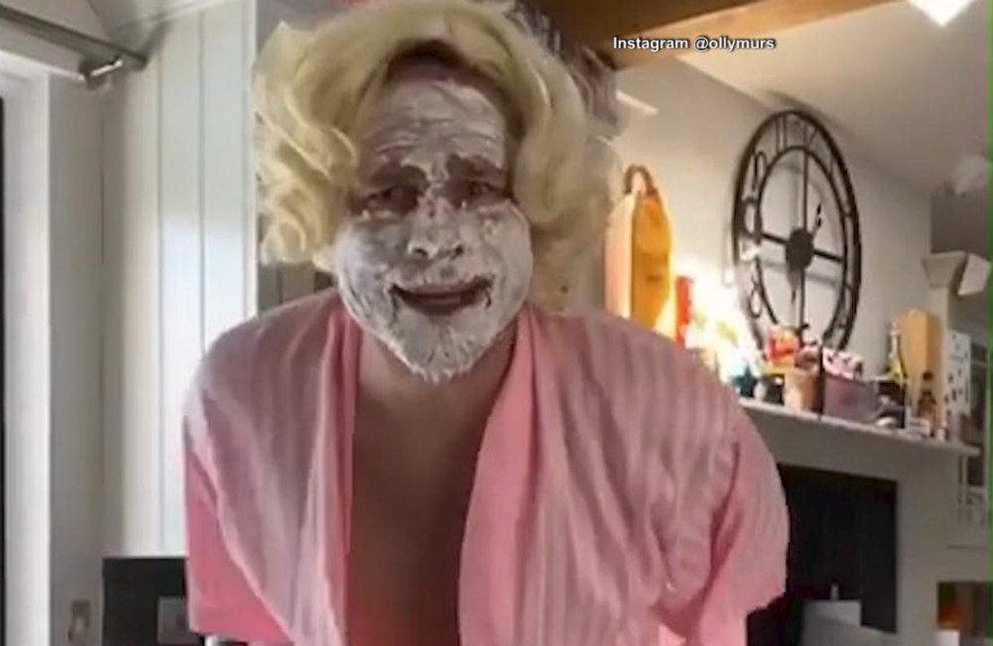Olly Doubtfire! Olly Murs' hilarious makeover for Instagram skit