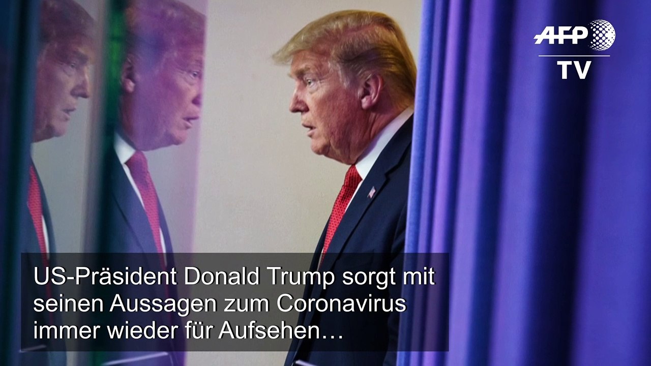 Trumps aufsehenerregendste Aussagen zum Coronavirus