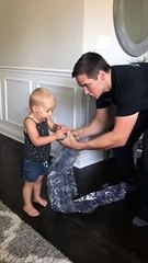 Intense Reaction to Popping Bubble Wrap