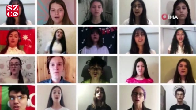 Türk, Rus ve Azeri gençlerden 19 Mayıs Marşı