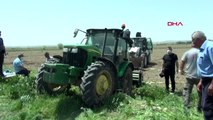AKSARAY Freni boşalan traktör ile tarım aleti arasında sıkışan çiftçi öldü