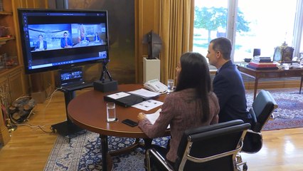 Los Reyes se reúnen con Metro Madrid para conocer el impacto de la pandemia