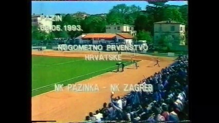 1. HNL 1992/93 Pazinka - Zagreb