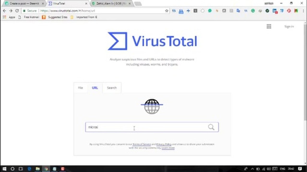 VirusTotal and nodistribute most powerful online engine