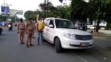 वरिष्ठ उपनिरीक्षक आलोक कुमार तिवारी ने चलाया चेकिंग अभियान