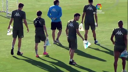 Segundo entrenamiento en grupo del Real Betis