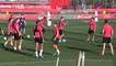 Segundo día de entrenamientos en grupos en el Sevilla FC