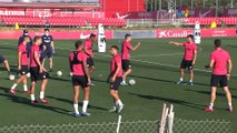 Segundo día de entrenamientos en grupos en el Sevilla FC