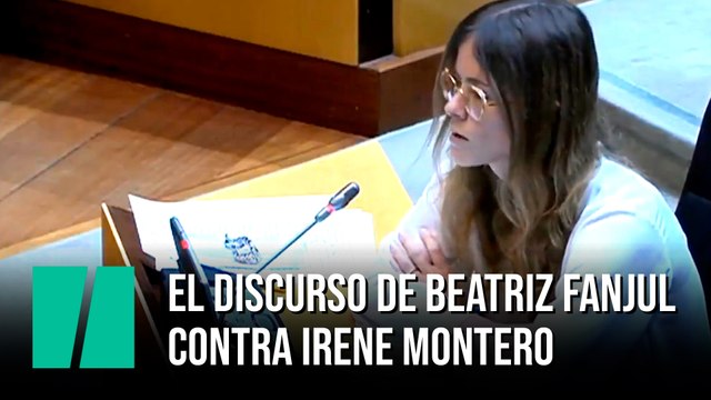 El discurso de Beatriz Fanjul contra Irene Montero