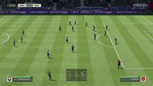 Stade Malherbe de Caen - Rodez AF sur FIFA 20 : résumé et buts (L2 - 36e journée)