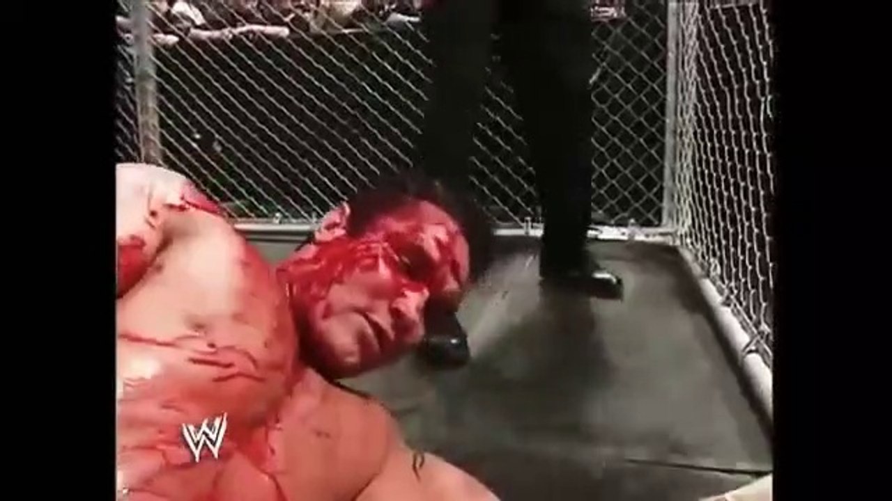 Dangerous Bloodiest match ever in WWE history undertaker vs randy orton and bob orton bloody match