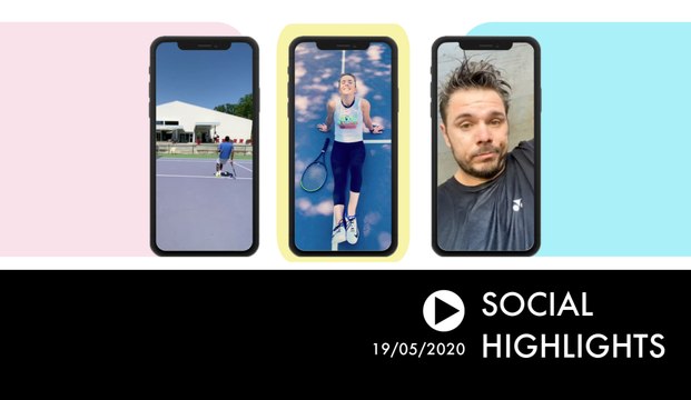 Gaël Monfils practising his trick shots - Social Highlights 19.05.20