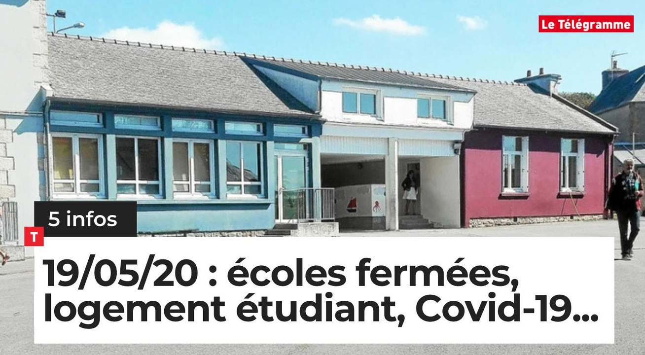 Écoles fermées, logements étudiants et Covid-19... Cinq infos bretonnes du 19 mai