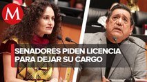 Félix Salgado y Susana Harp piden licencia para dejar su cargo en el Senado