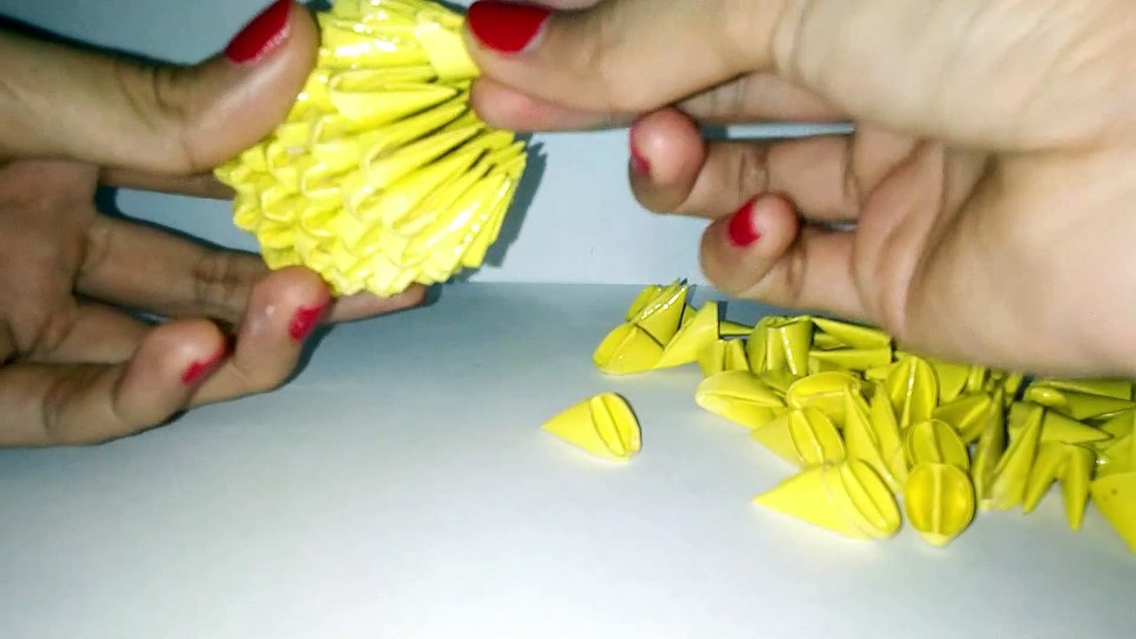 Cómo hacer un origami 3d de una piña - Vídeo Dailymotion