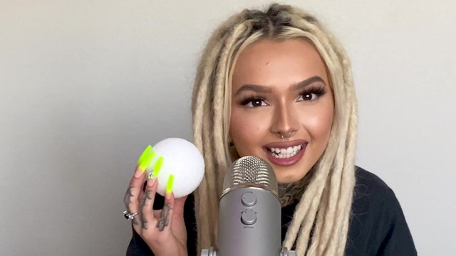 Zhavia Does ASMR with Styrofoam Balls, Talks Accomplishing Goals & Waiting