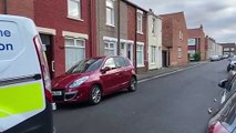 Police have sealed off part of Topcliffe Street, off Duke Street, Hartlepool, on the evening of Tuesday, May 19.